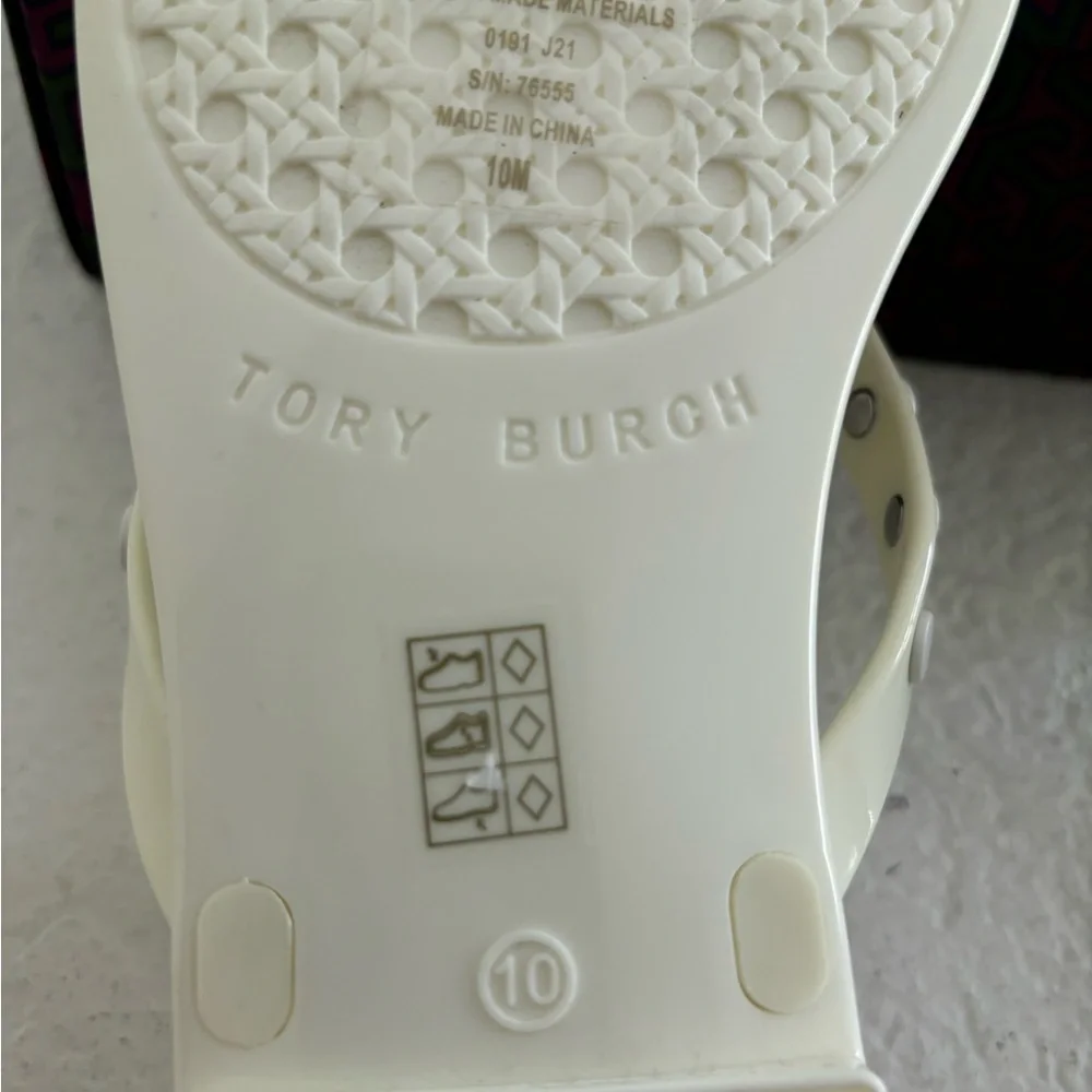 Tory Burch Studded Jelly Flip Flops